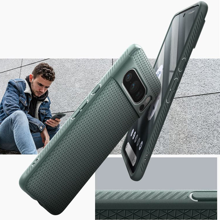 Schutzhülle Spigen Liquid Air für Google Pixel 8 Pro, Grün