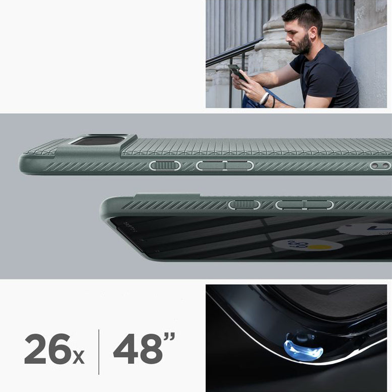 Schutzhülle Spigen Liquid Air für Google Pixel 8 Pro, Grün