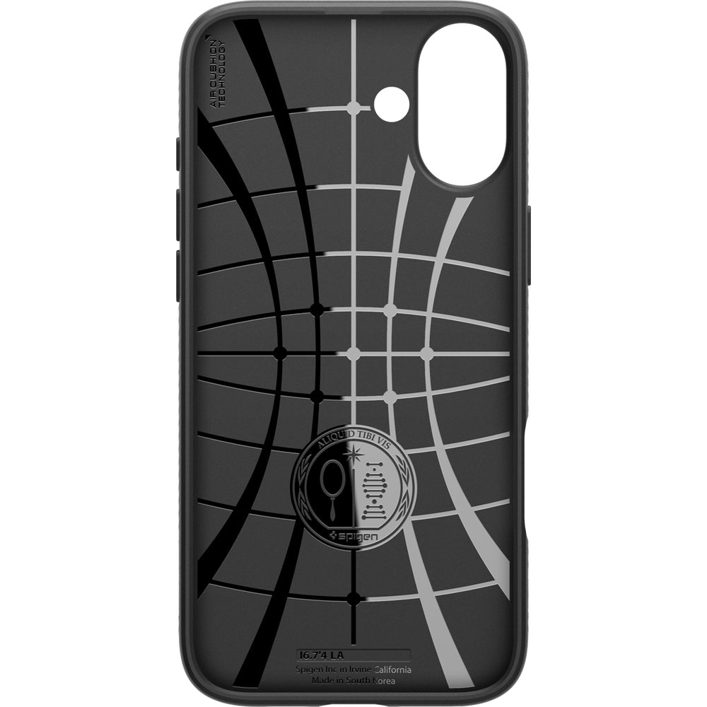 Spigen Liquid Air iPhone 16 Hülle, Schwarz