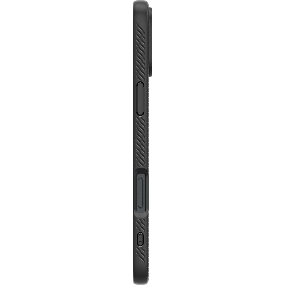 Handyhülle für iPhone 16, Spigen Liquid Air, Schwarz
