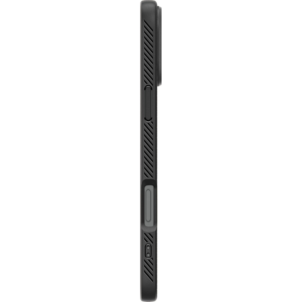 Handyhülle für iPhone 16 Pro, Spigen Liquid Air, Schwarz