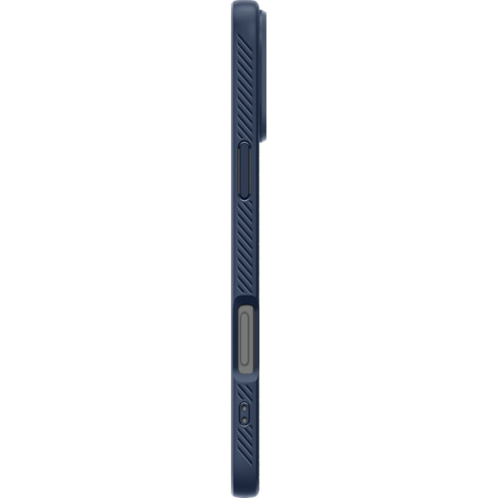 Handyhülle für iPhone 16 Pro, Spigen Liquid Air, Dunkelblau