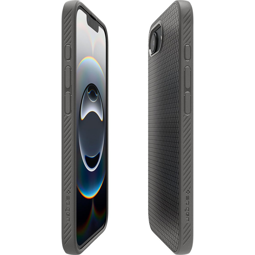 Handyhülle für iPhone 17e / 16e, Spigen Liquid Air, Grau