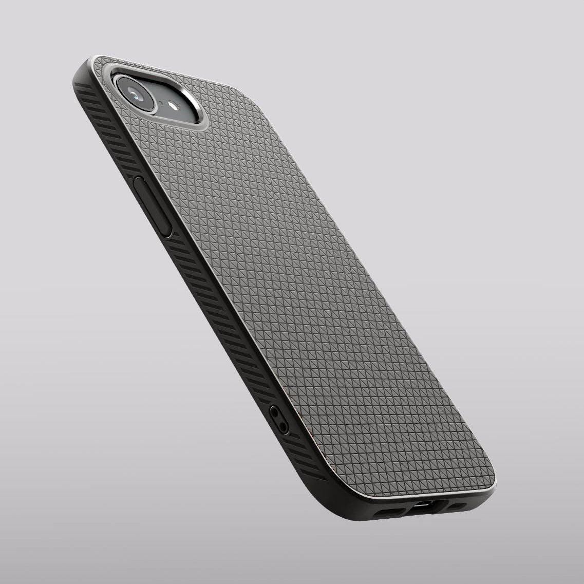 Handyhülle für iPhone 17e / 16e, Spigen Liquid Air, Grau