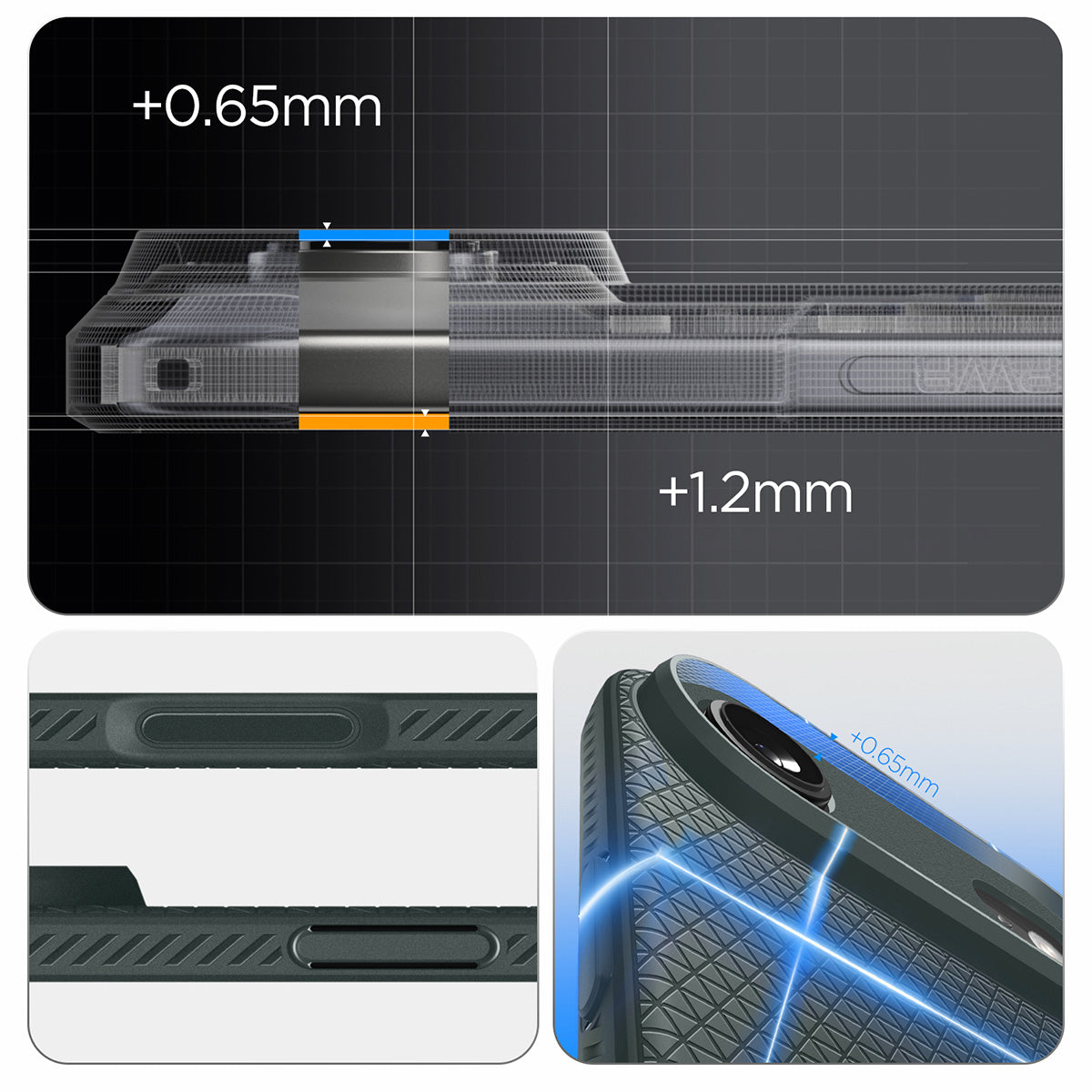 Handyhülle für iPhone Air, Spigen Liquid Air, Grün