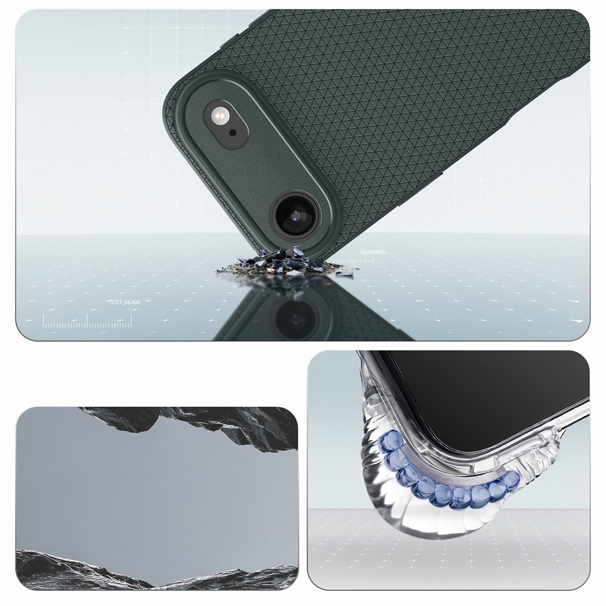 Handyhülle für iPhone Air, Spigen Liquid Air, Grün