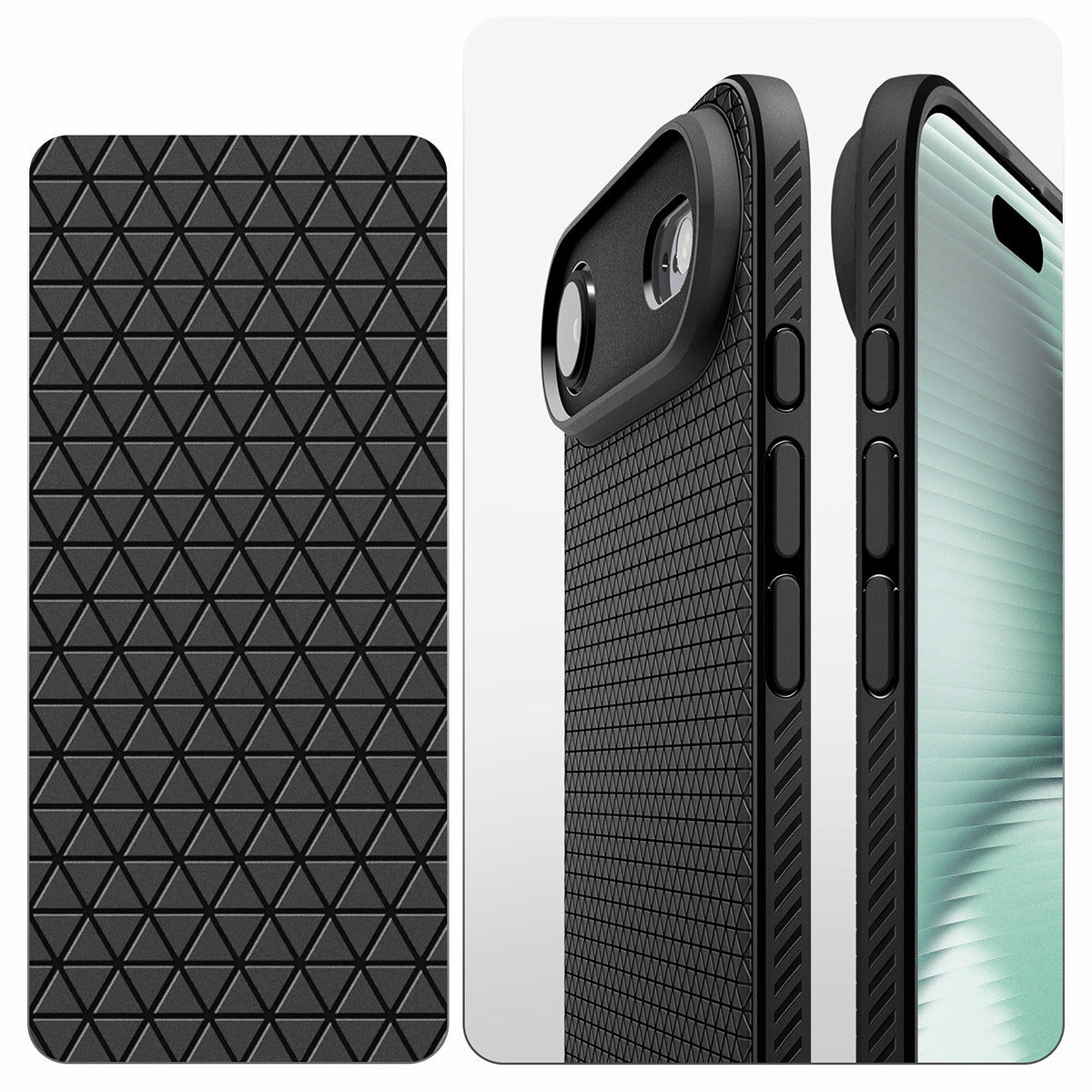 Handyhülle für iPhone Air, Spigen Liquid Air, Schwarz