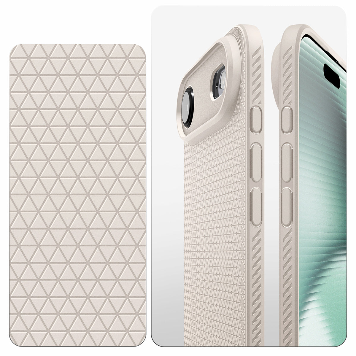 Handyhülle für iPhone Air, Spigen Liquid Air, Beige