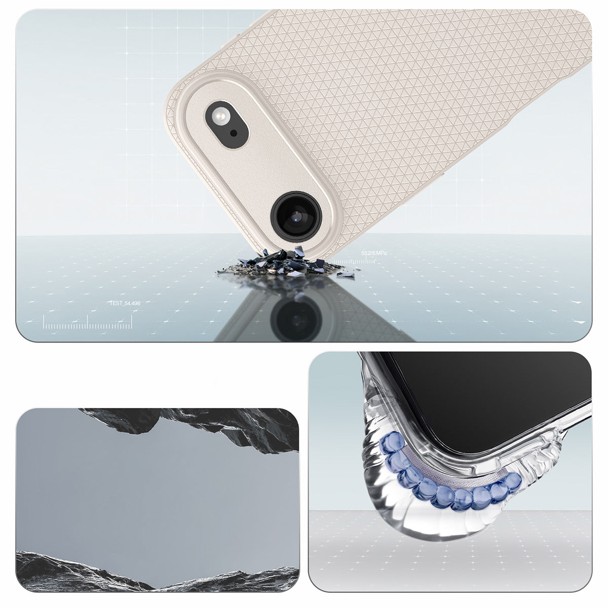 Handyhülle für iPhone Air, Spigen Liquid Air, Beige