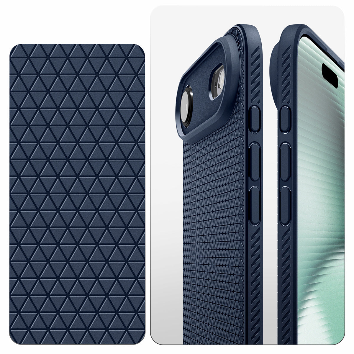 Handyhülle für iPhone Air, Spigen Liquid Air, Dunkelblau