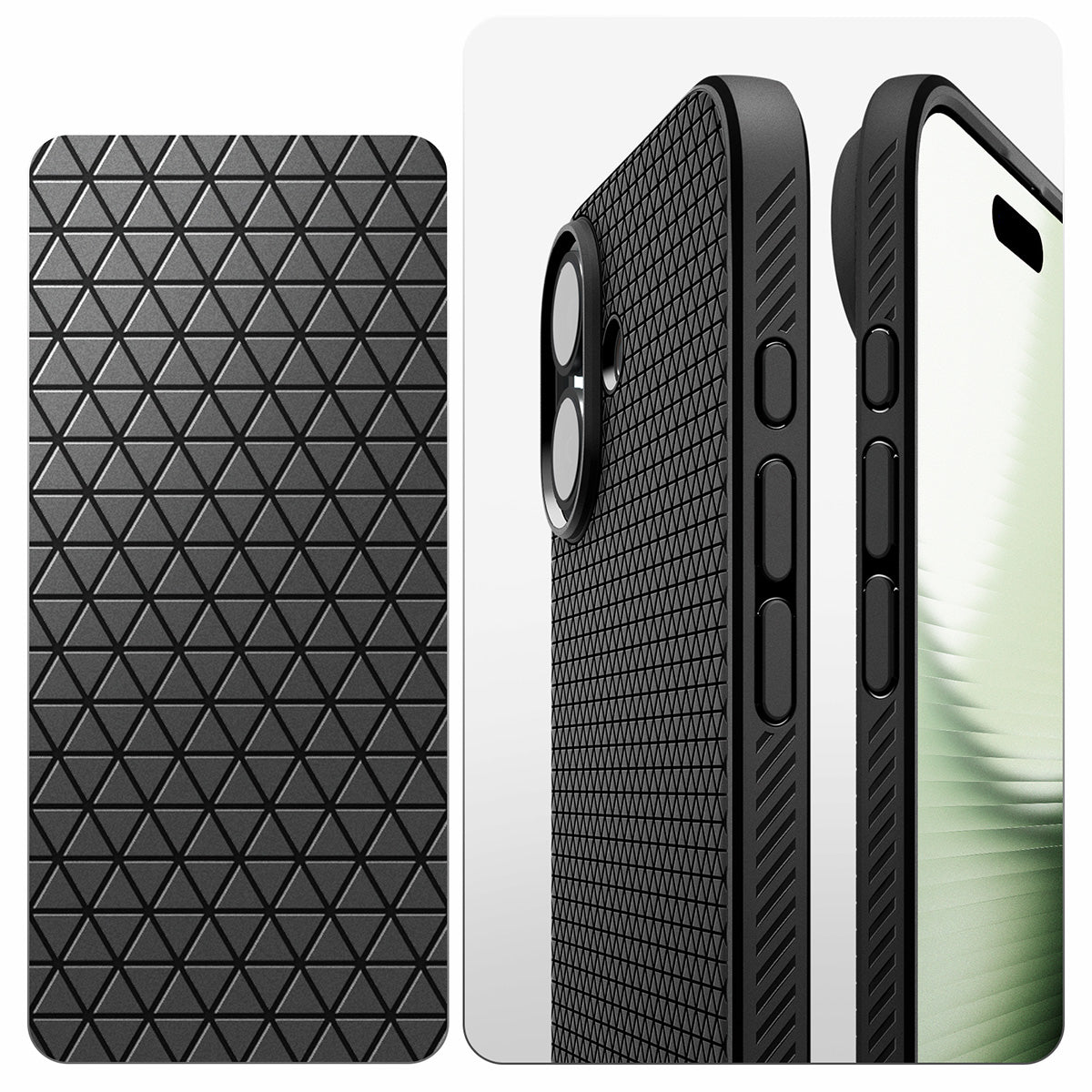 Handyhülle für iPhone 17, Spigen Liquid Air, Schwarz
