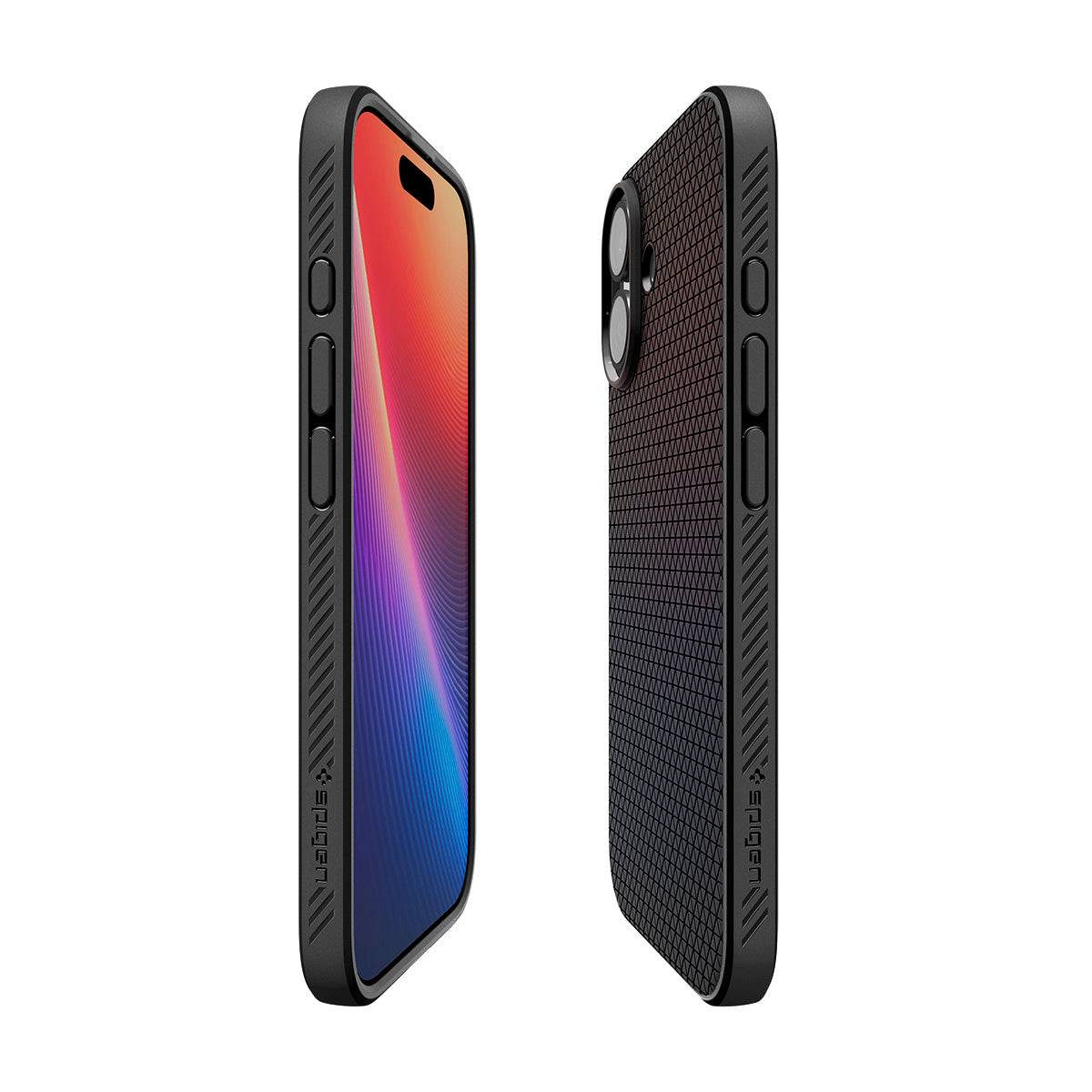 Handyhülle für iPhone 17, Spigen Liquid Air, Schwarz