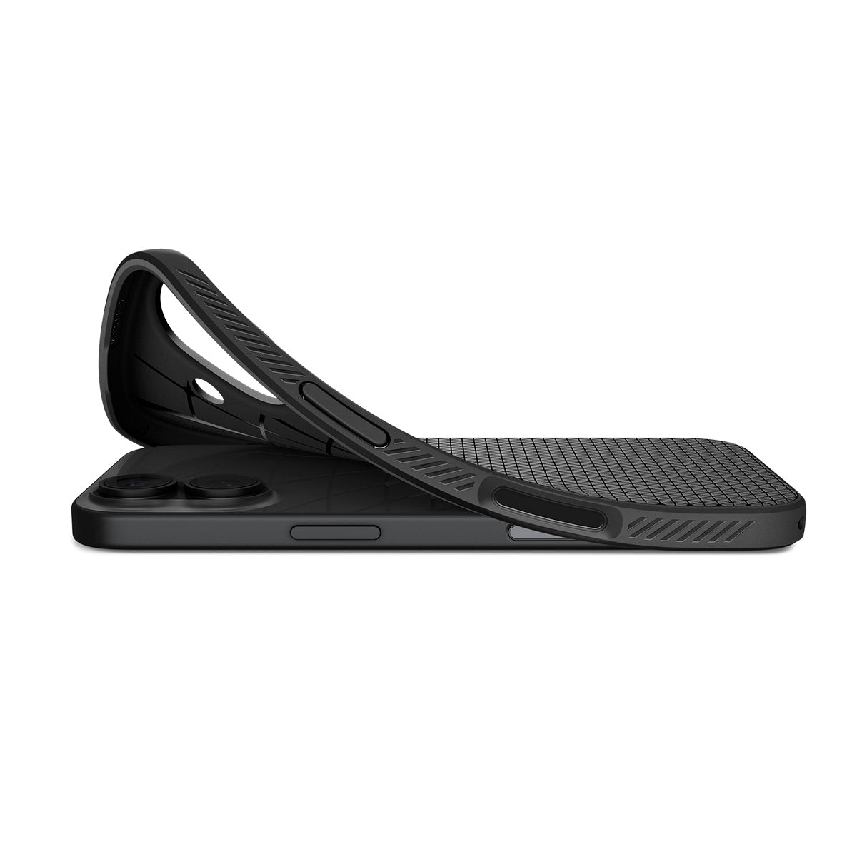 Handyhülle für iPhone 17, Spigen Liquid Air, Schwarz