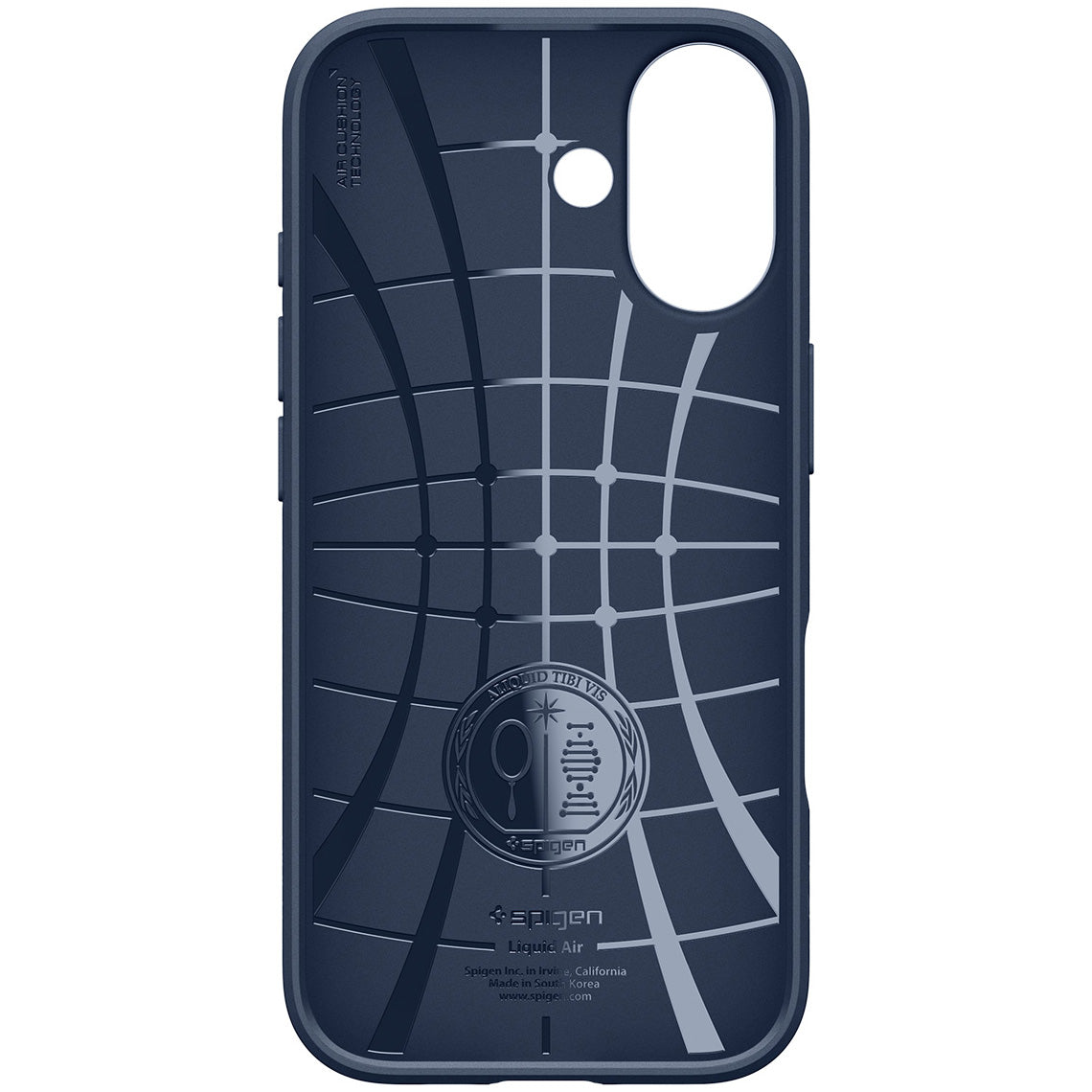 Handyhülle für iPhone 17, Spigen Liquid Air, Dunkelblau