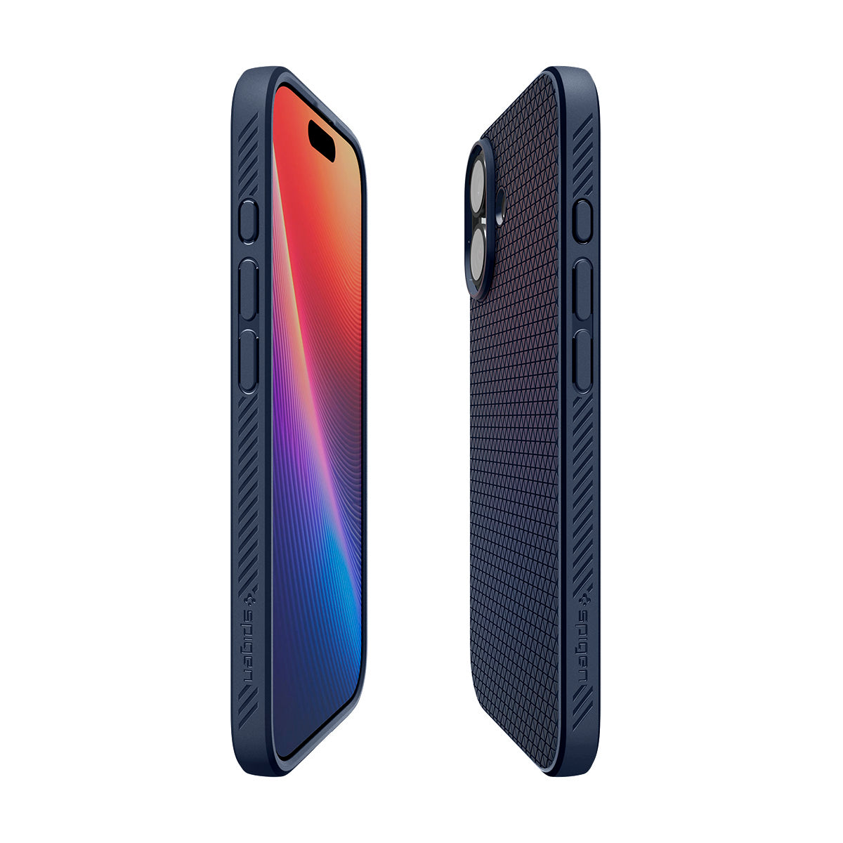 Handyhülle für iPhone 17, Spigen Liquid Air, Dunkelblau
