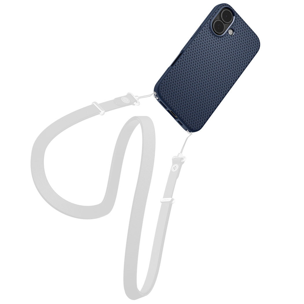 Handyhülle für iPhone 17, Spigen Liquid Air, Dunkelblau