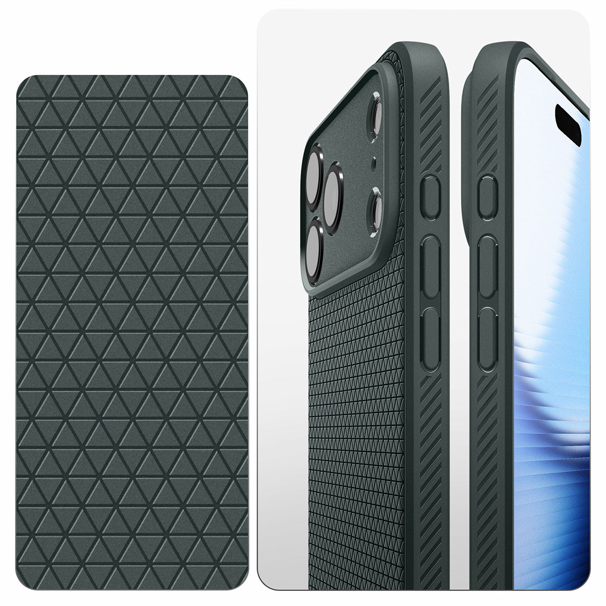 Handyhülle für iPhone 17 Pro Max, Spigen Liquid Air, Grün
