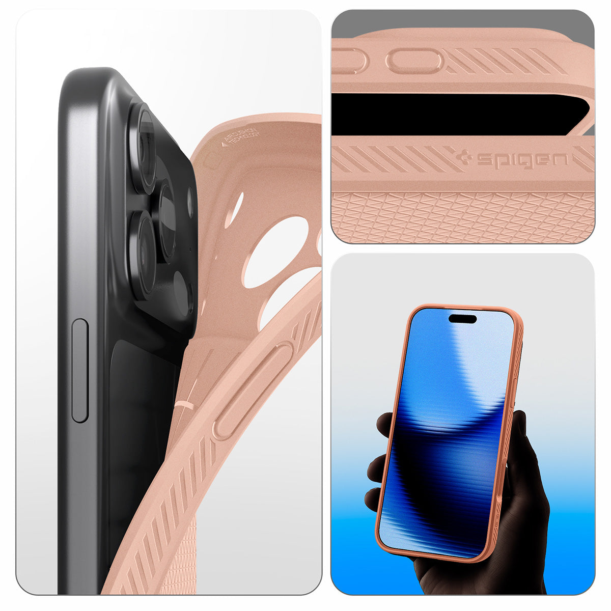 Handyhülle für iPhone 17 Pro Max, Spigen Liquid Air, Braun