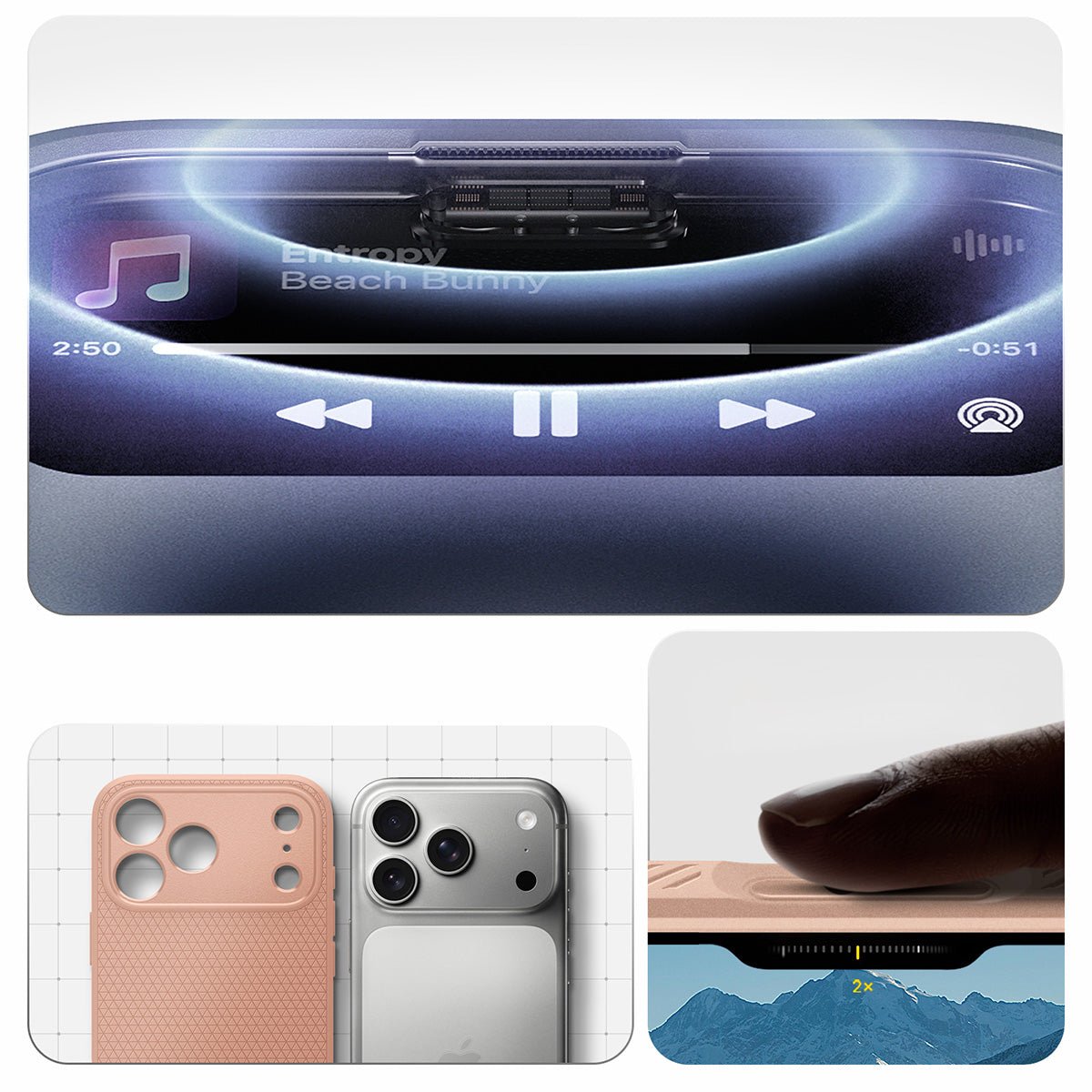 Handyhülle für iPhone 17 Pro Max, Spigen Liquid Air, Braun