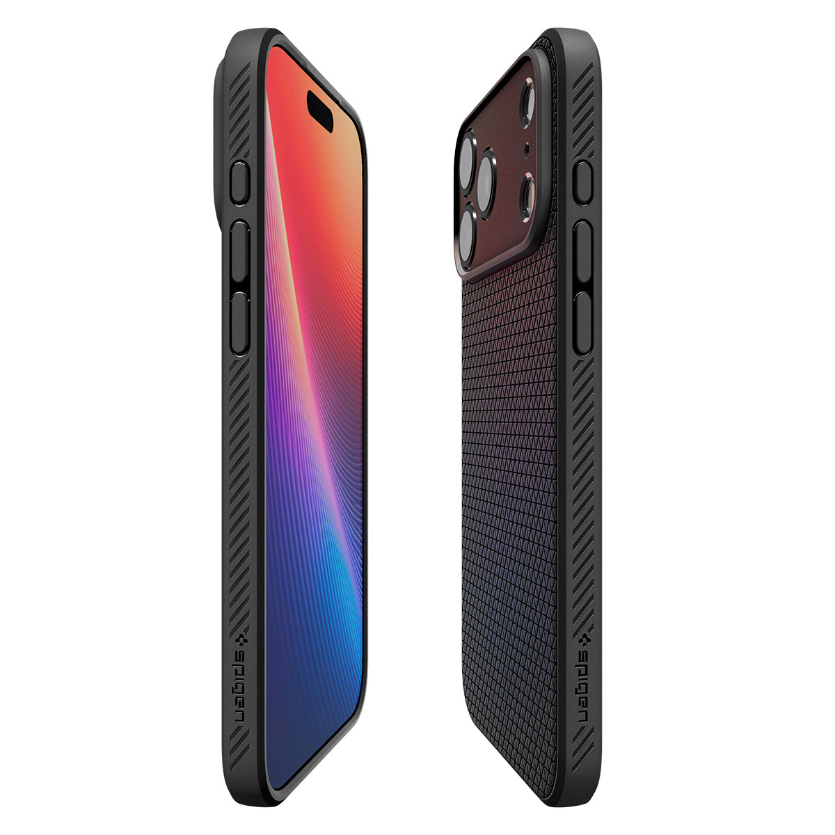 Handyhülle für iPhone 18 Pro, Spigen Liquid Air, Schwarz (12/14)