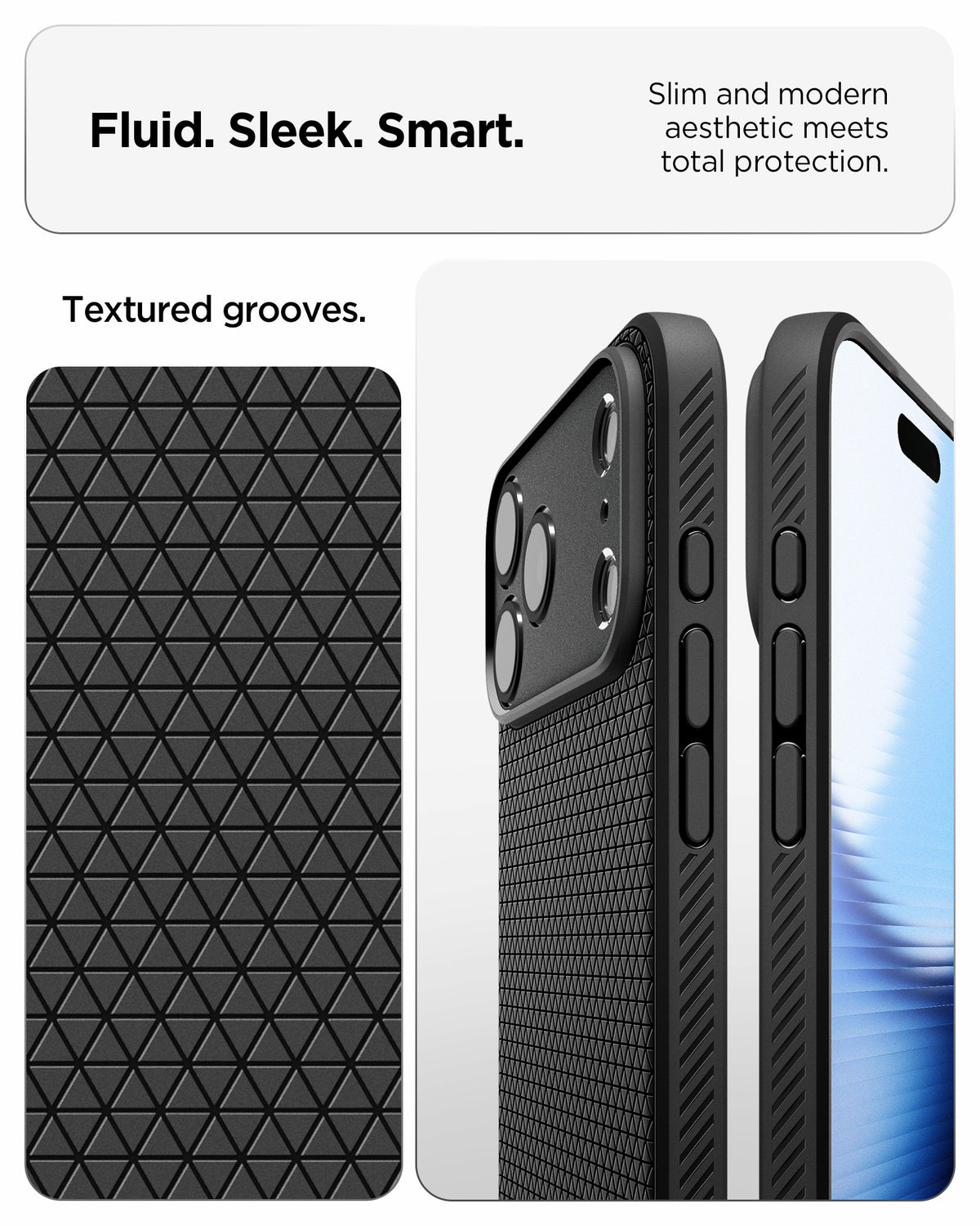 Handyhülle für iPhone 18 Pro Max, Spigen Liquid Air, Schwarz (3/14)
