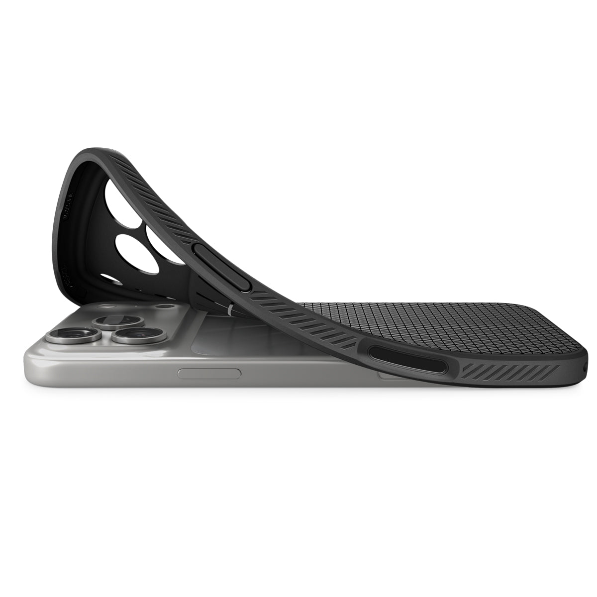 Handyhülle für iPhone 18 Pro Max, Spigen Liquid Air, Schwarz (14/14)