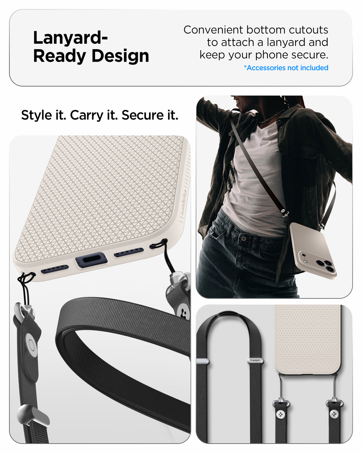 Handyhülle für iPhone 18 Pro, Spigen Liquid Air, Beige (6/14)