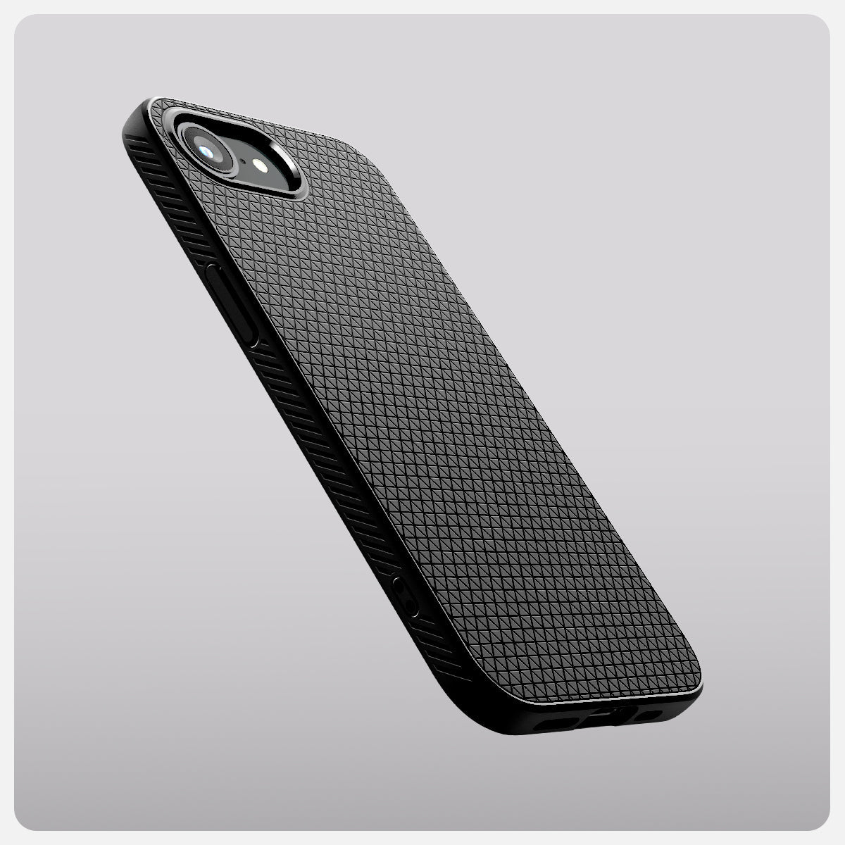 Handyhülle für iPhone 17e / 16e, Spigen Liquid Air, Schwarz