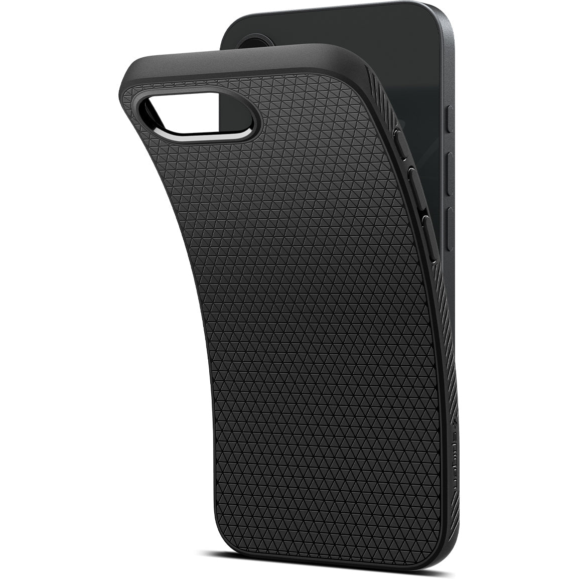 Handyhülle für iPhone 17e / 16e, Spigen Liquid Air, Schwarz