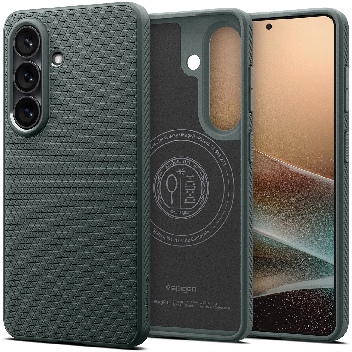 Handyhülle für Galaxy S26 Plus, Spigen Liquid Air Mag mit MagSafe, Grün