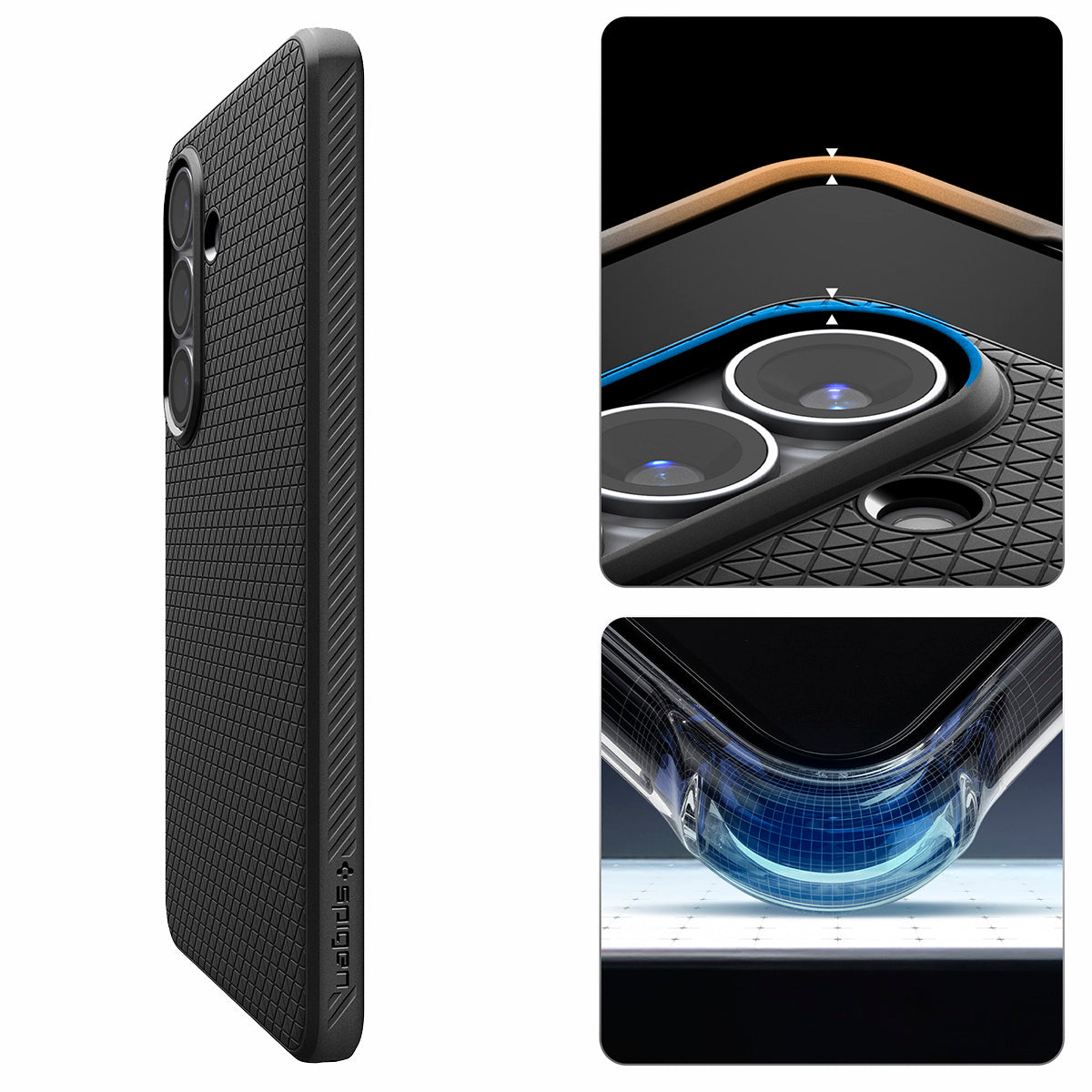 Handyhülle für Galaxy S26 Plus, Spigen Liquid Air Mag mit MagSafe, Schwarz