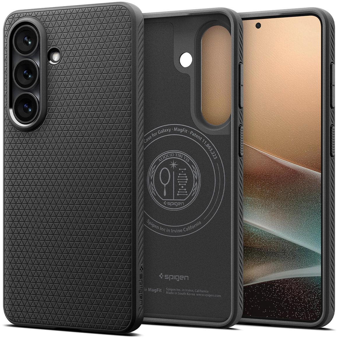 Handyhülle für Galaxy S26 Plus, Spigen Liquid Air Mag mit MagSafe, Schwarz