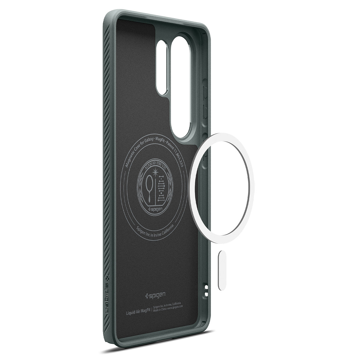 Handyhülle für Galaxy S26 Ultra, Spigen Liquid Air Mag mit MagSafe, Grün