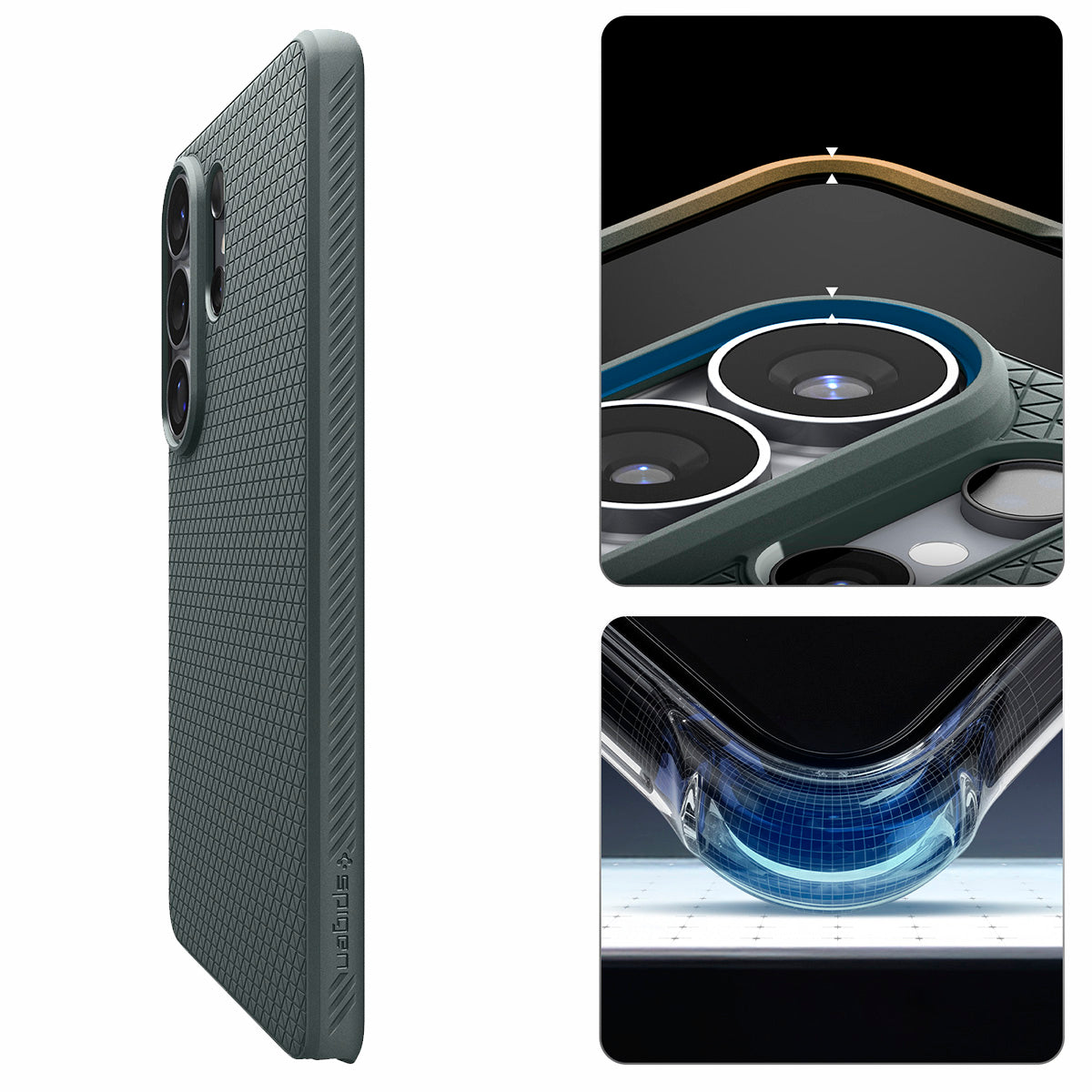 Handyhülle für Galaxy S26 Ultra, Spigen Liquid Air Mag mit MagSafe, Grün