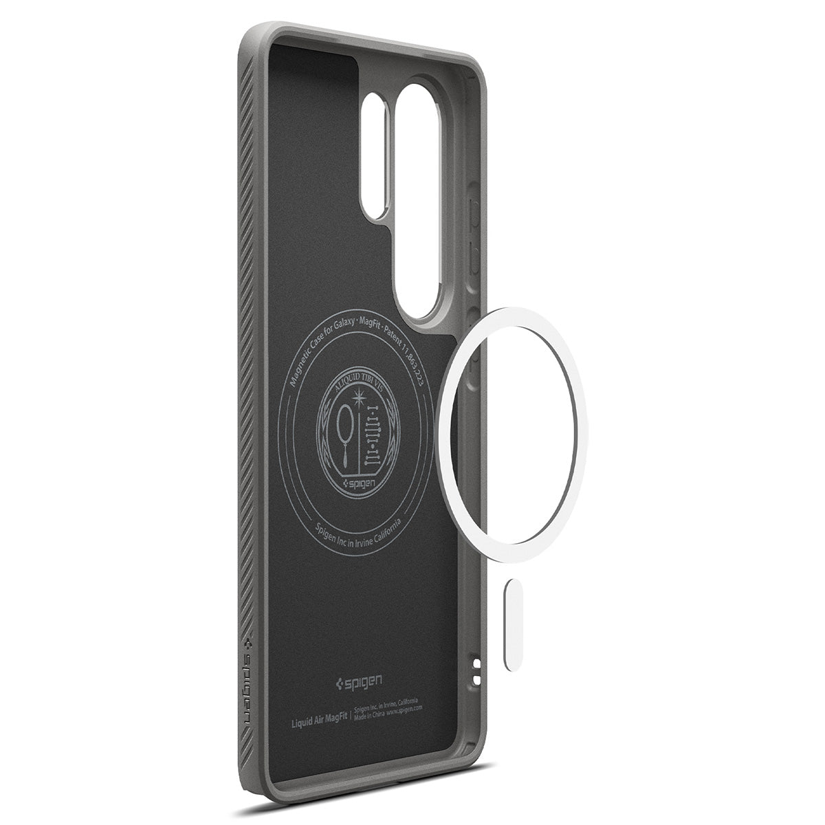 Handyhülle für Galaxy S26 Ultra, Spigen Liquid Air Mag mit MagSafe, Grau