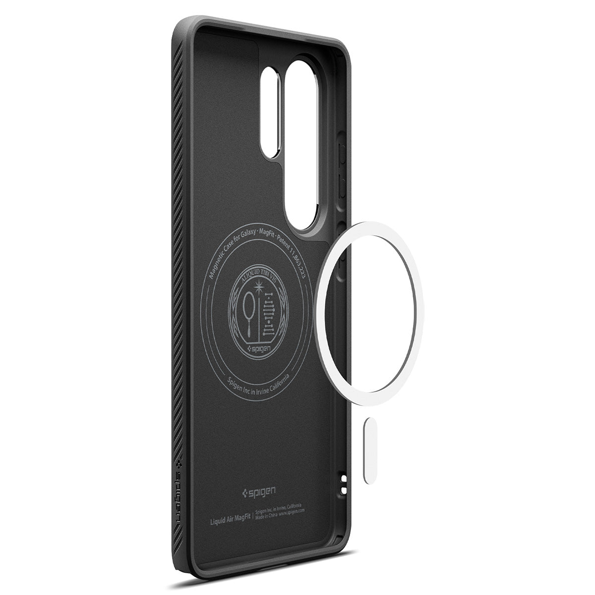 Handyhülle für Galaxy S26 Ultra, Spigen Liquid Air Mag mit MagSafe, Schwarz