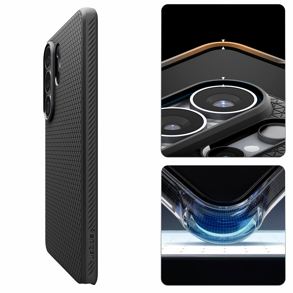 Handyhülle für Galaxy S26 Ultra, Spigen Liquid Air Mag mit MagSafe, Schwarz