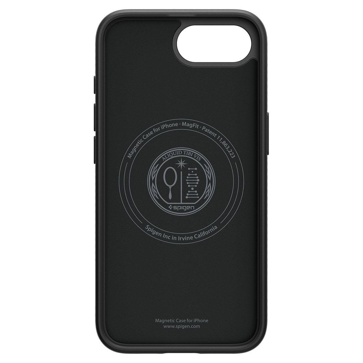 Handyhülle für iPhone 17e / 16e, Spigen Liquid Air Mag mit MagSafe, Schwarz
