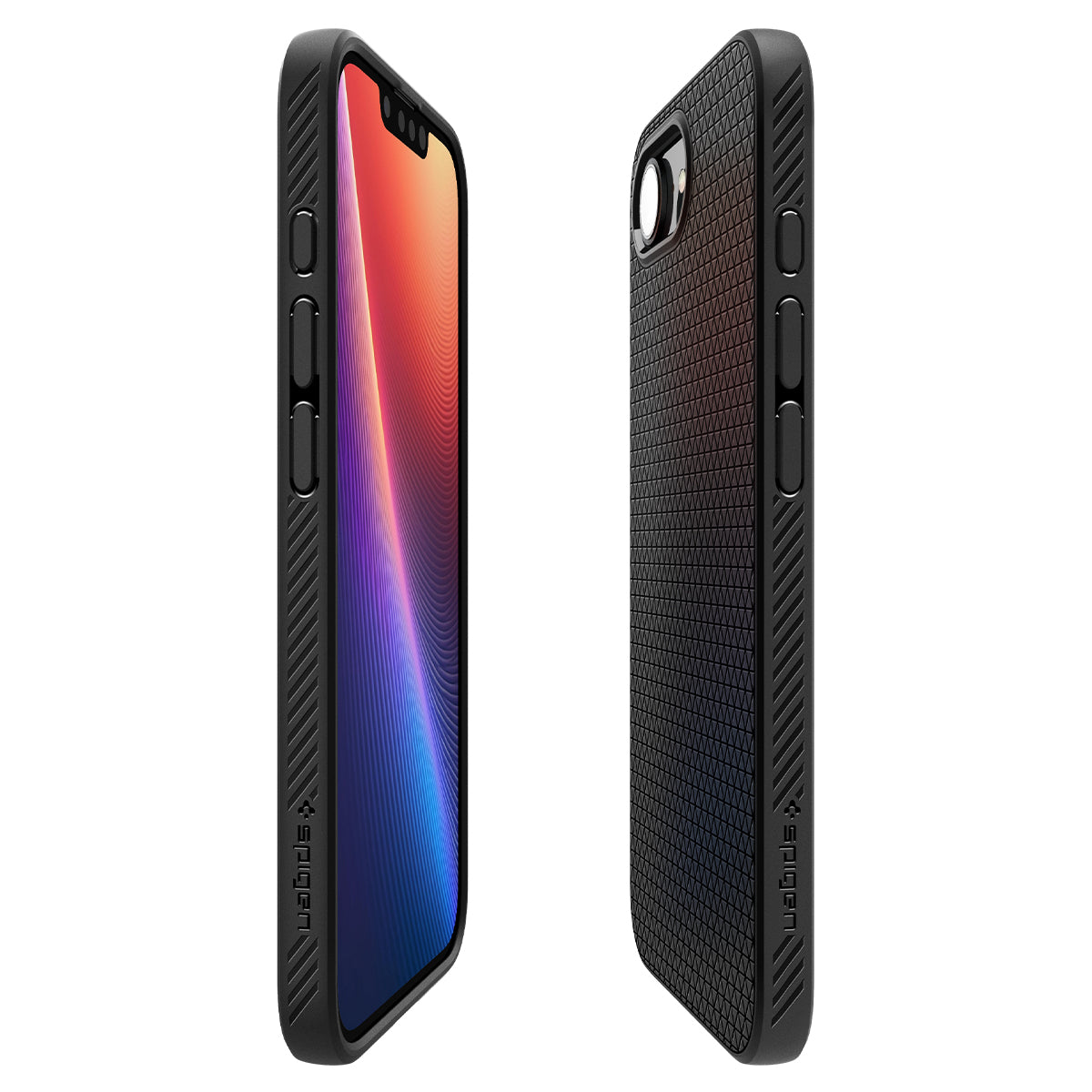 Handyhülle für iPhone 17e / 16e, Spigen Liquid Air Mag mit MagSafe, Schwarz