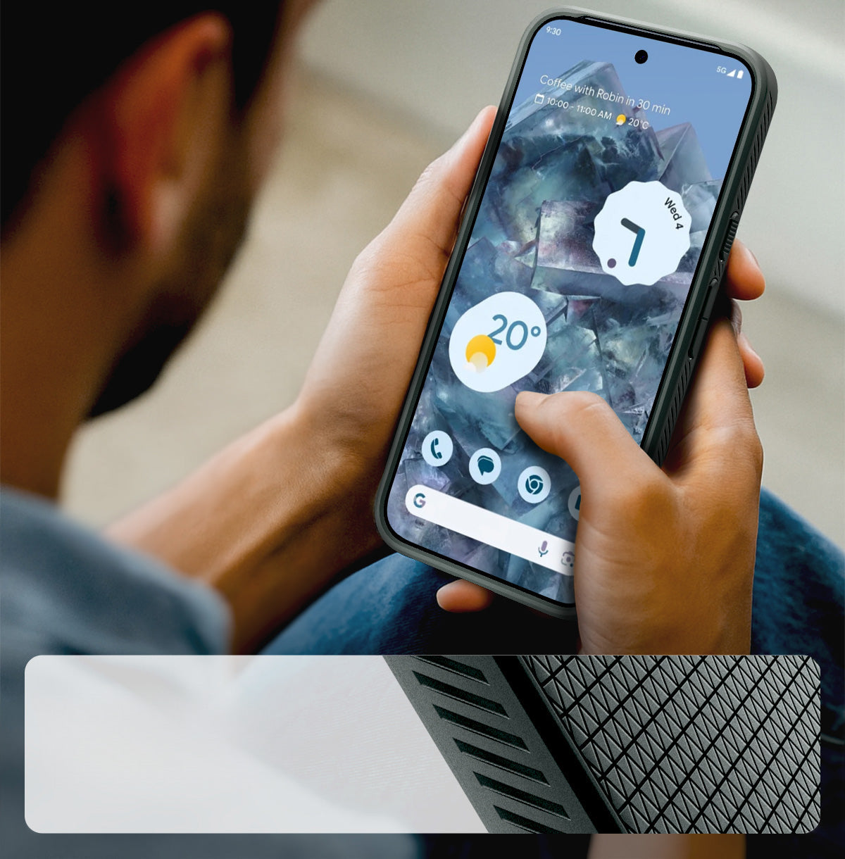 Handyhülle für Google Pixel 10 Pro / Pixel 10, Spigen Liquid Air Mag mit MagSafe, Grün