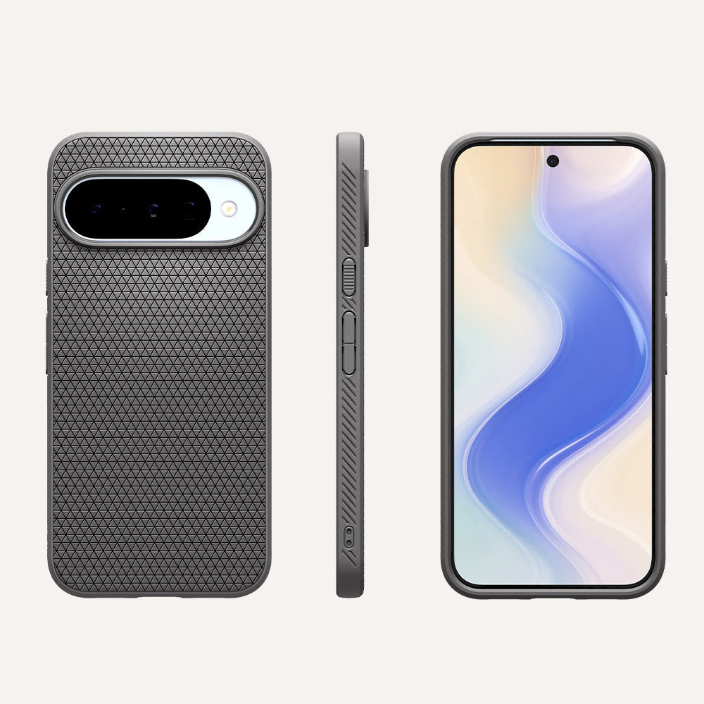 Handyhülle für Google Pixel 10 Pro / Pixel 10, Spigen Liquid Air Mag mit MagSafe, Grau