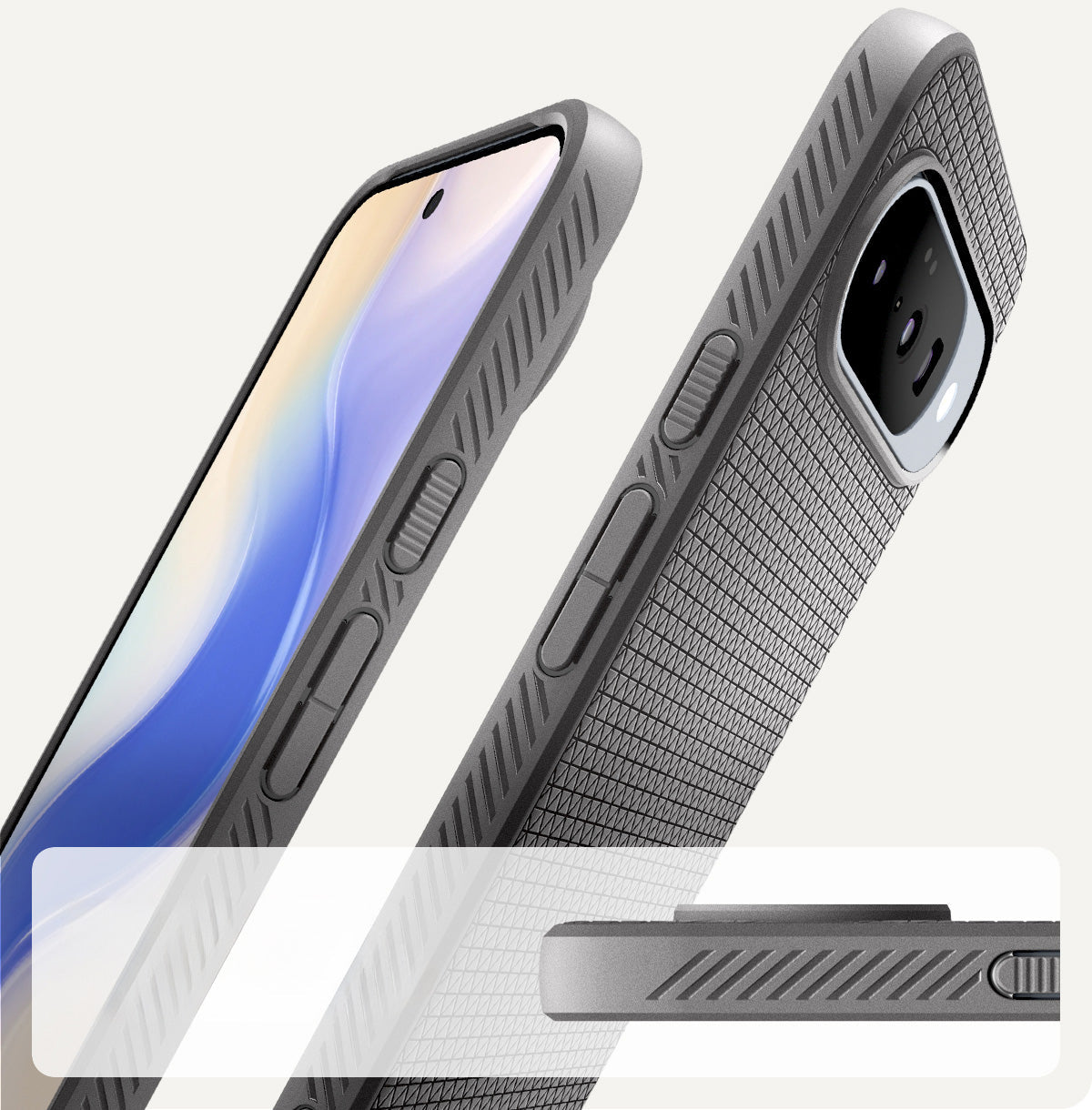 Handyhülle für Google Pixel 10 Pro / Pixel 10, Spigen Liquid Air Mag mit MagSafe, Grau