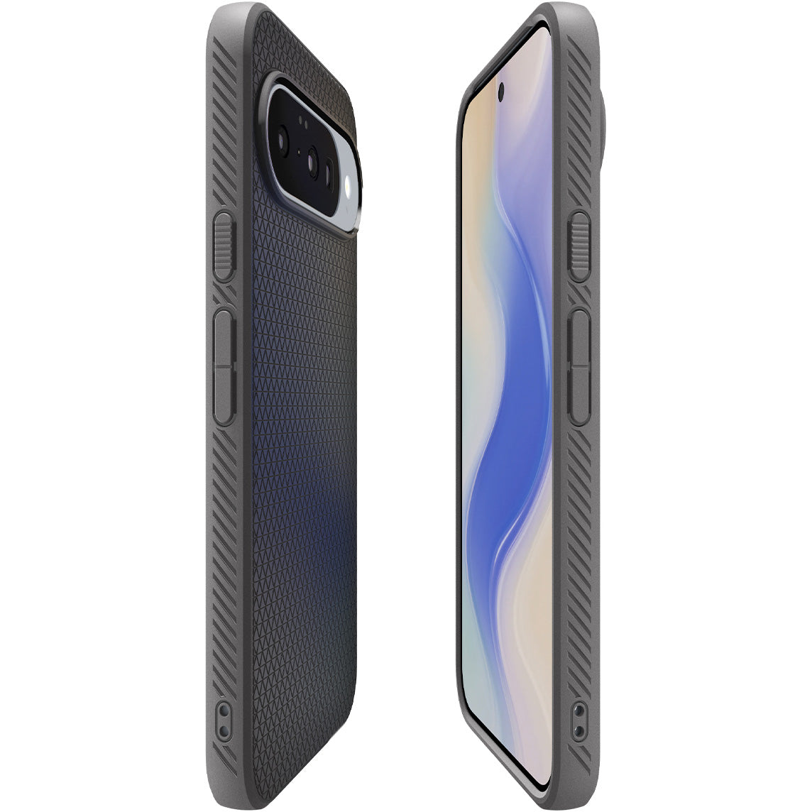 Handyhülle für Google Pixel 10 Pro / Pixel 10, Spigen Liquid Air Mag mit MagSafe, Grau