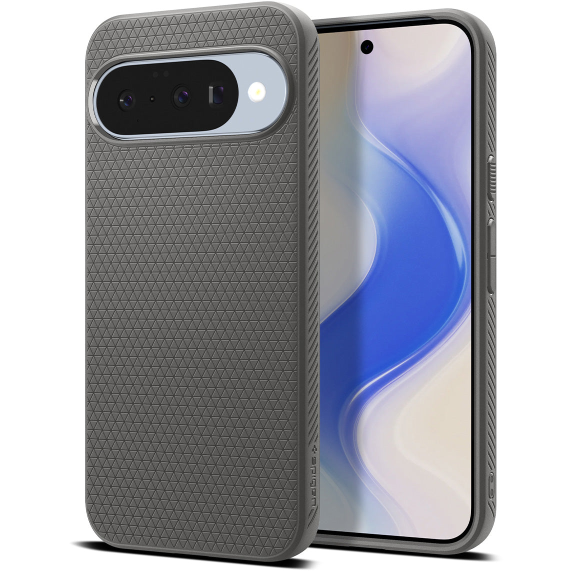 Handyhülle für Google Pixel 10 Pro / Pixel 10, Spigen Liquid Air Mag mit MagSafe, Grau