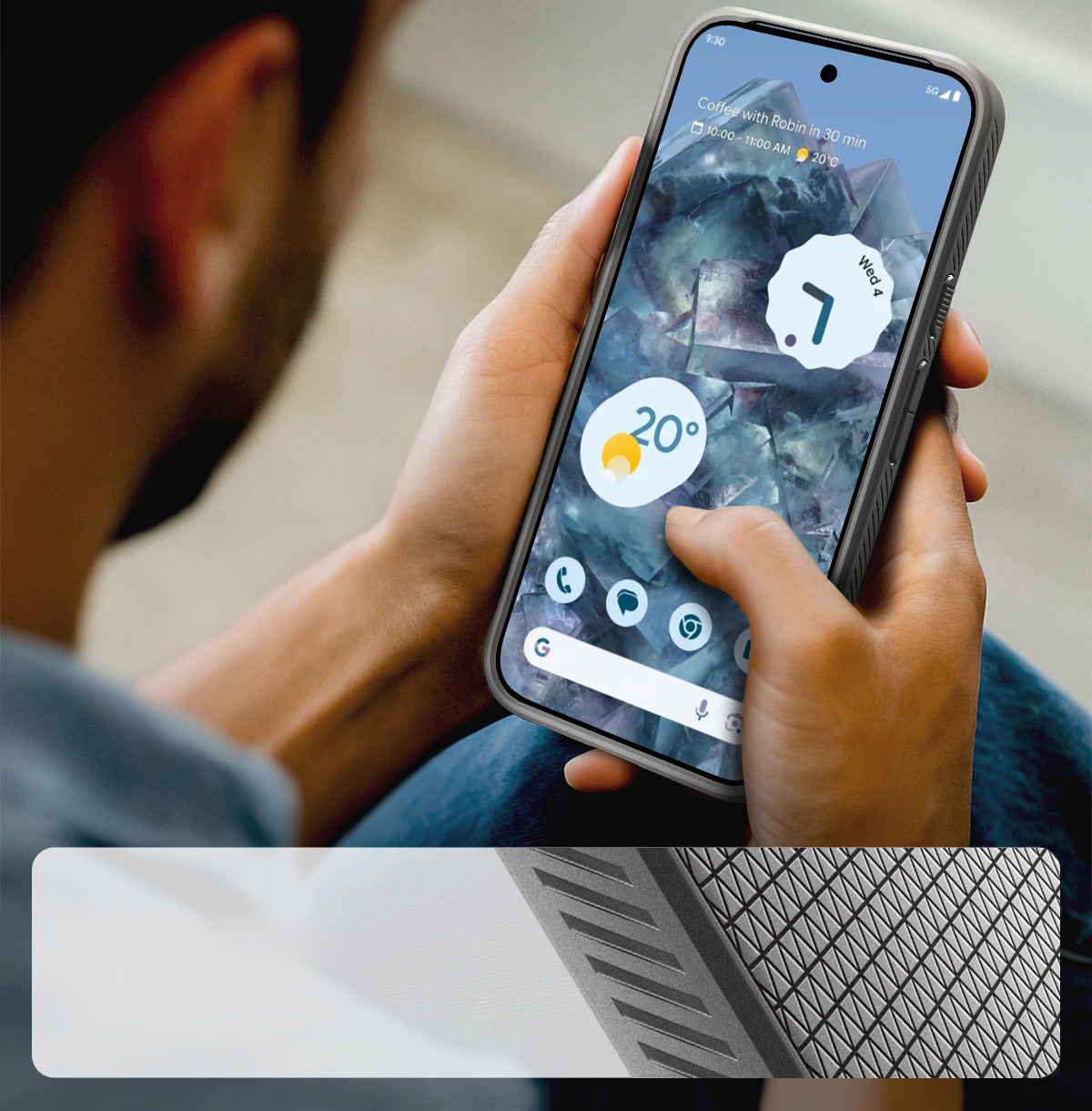 Handyhülle für Google Pixel 10 Pro / Pixel 10, Spigen Liquid Air Mag mit MagSafe, Grau
