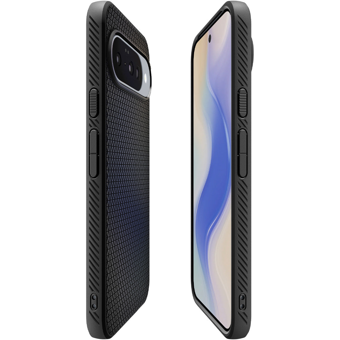 Handyhülle für Google Pixel 10 Pro / Pixel 10, Spigen Liquid Air Mag mit MagSafe, Schwarz