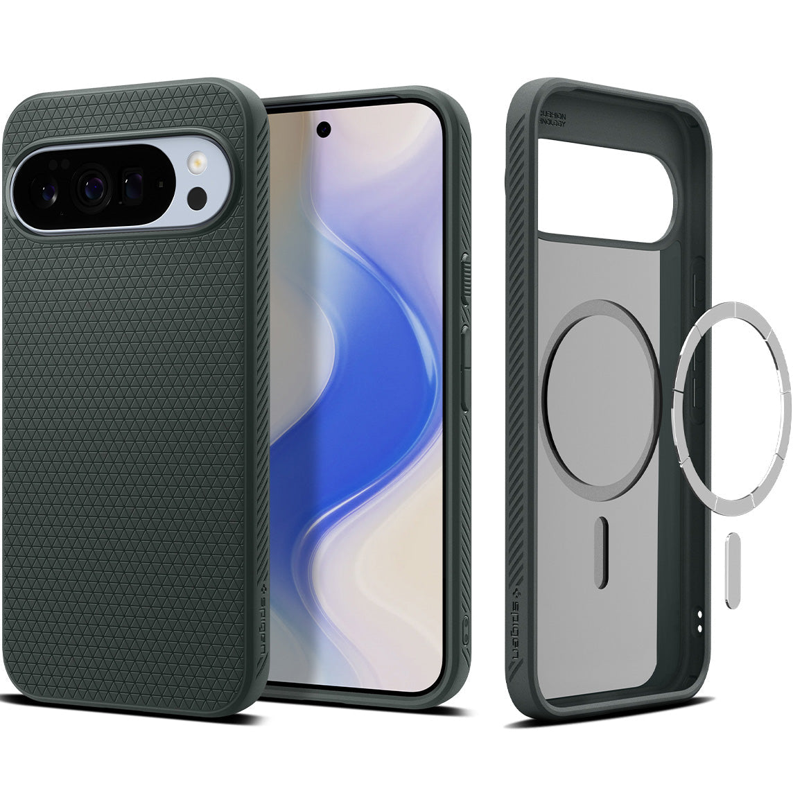 Handyhülle für Google Pixel 10 Pro XL, Spigen Liquid Air Mag mit MagSafe, Grün