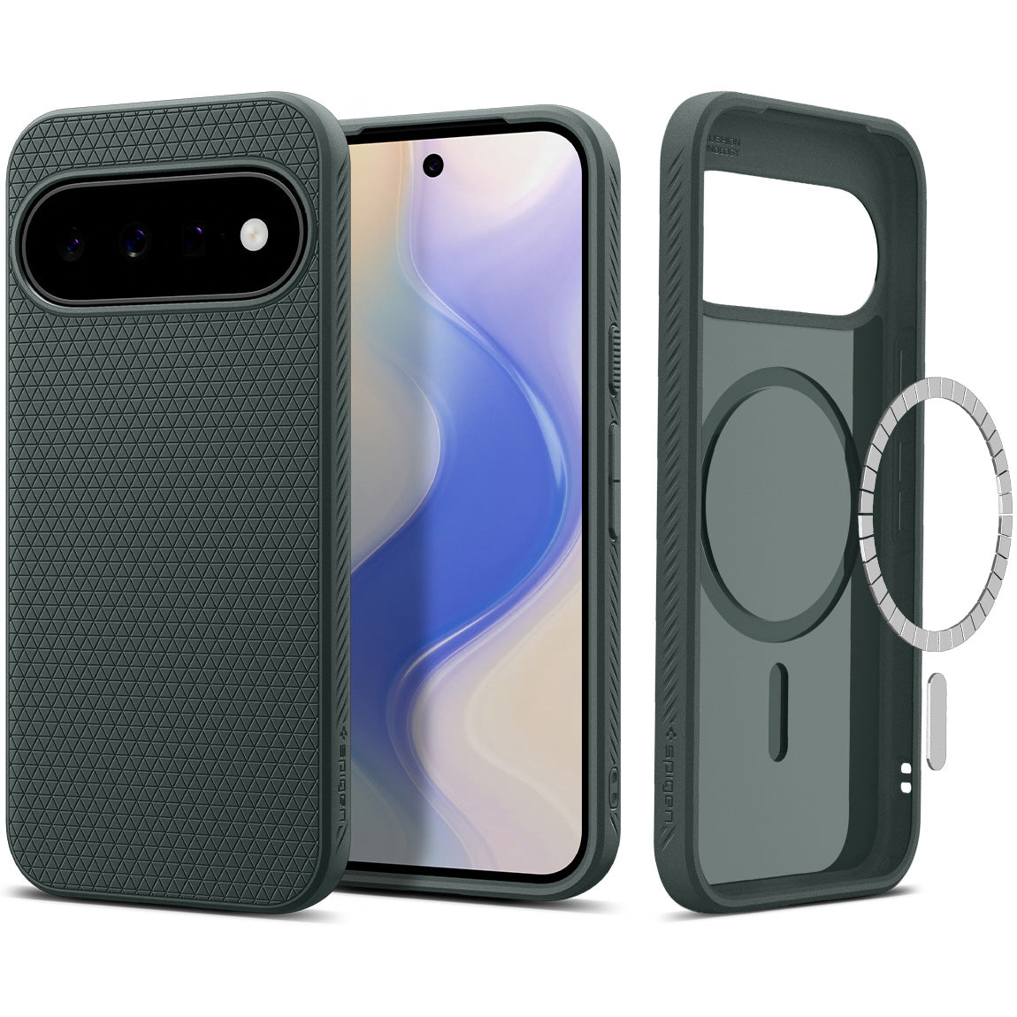 Handyhülle für Google Pixel 11, Spigen Liquid Air Mag mit MagSafe, Grün