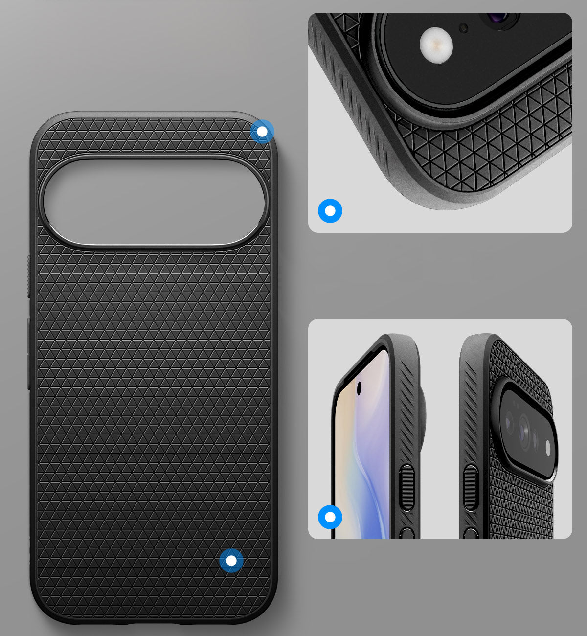 Handyhülle für Google Pixel 11 Pro XL, Spigen Liquid Air Mag mit MagSafe, Schwarz