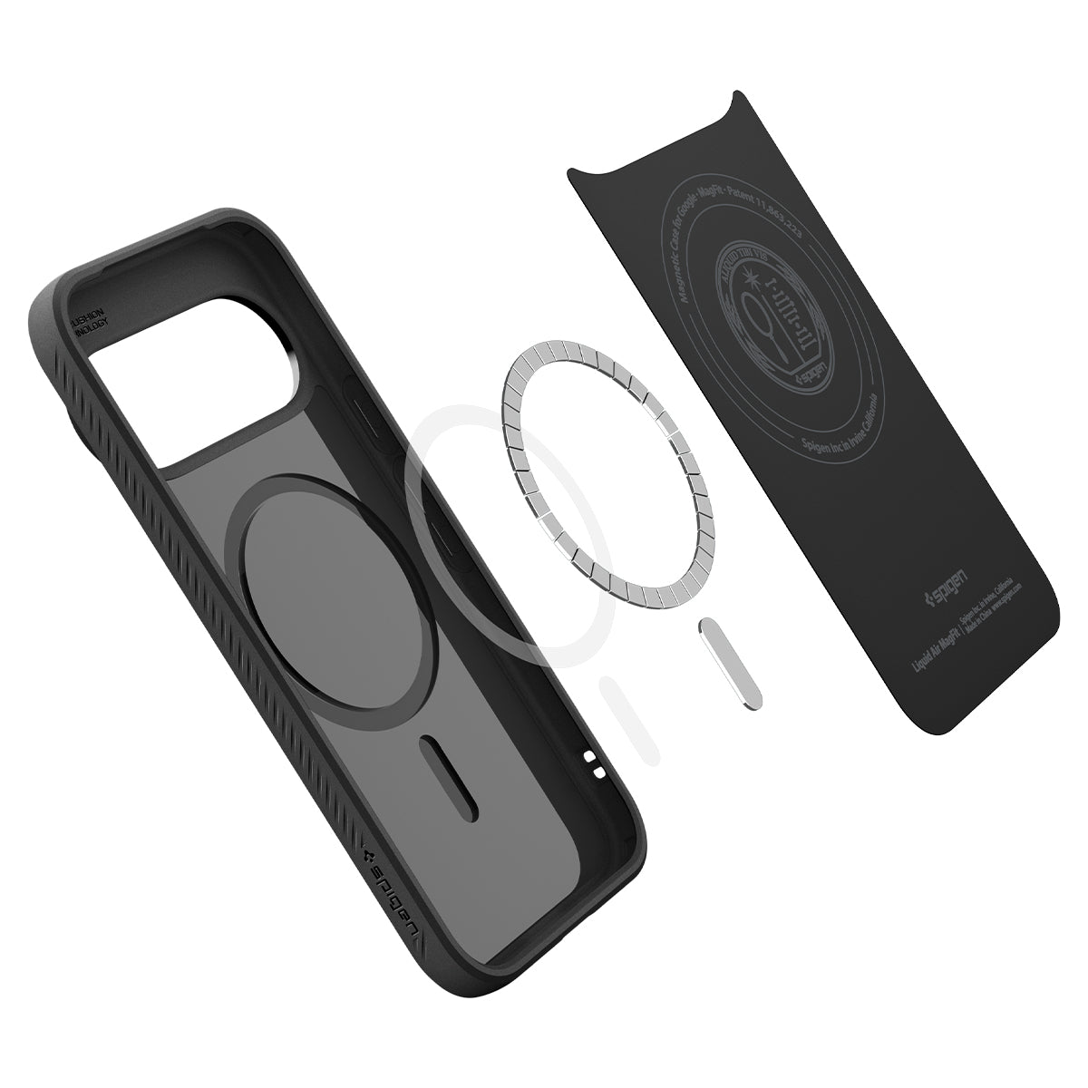 Handyhülle für Google Pixel 11 Pro XL, Spigen Liquid Air Mag mit MagSafe, Schwarz